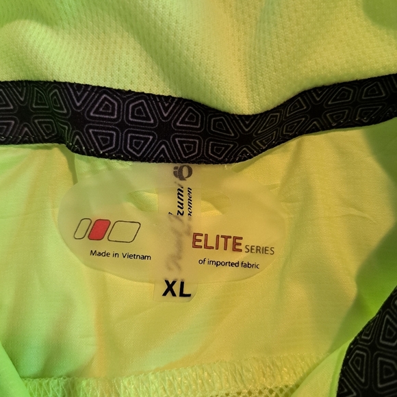 Pearl Izumi Elite Barrier womens size XL convertible jacket vest neon yellow EUC - Picture 4 of 13
